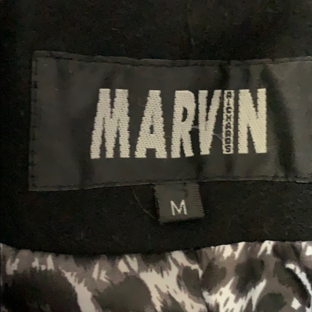 Marvin Richards Black wool Peacoat - Picture 2 of 5